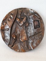 Martinás, cast bronze plaque