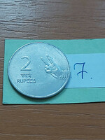 India 2 rupees 2008 stainless steel, 