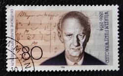 Bb750p / Germany - Berlin 1986 Wilhelm Furtwängler - conductor stamp stamped