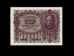20 KORONA - 1922 - Osztrák-Magyar Bank UNC....