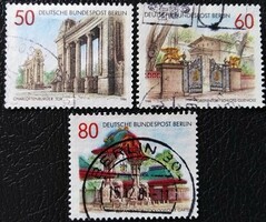 Bb761-3p / Germany - Berlin 1986 portals and gates stamp set stamped
