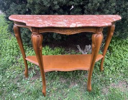 Neobaroque console table / marble.