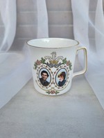 Károly and Diana, anniversary English mug