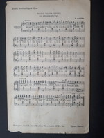 Antique postcard from 1899: musical postcard