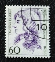 Bb824p / Germany - Berlin 1988 famous women stamp series 60 pf value stamped