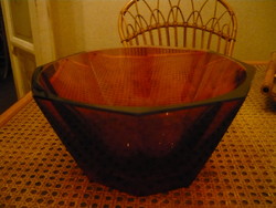 Antique Czech glass bowl, 4.5 kg