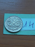 New Zealand new zealand 10 cents 1980 Maori mask, copper-nickel, ii. Elizabeth 14