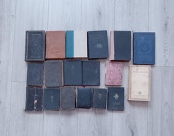 A box of old prayer books, hymnals and religious publications, 18 in one