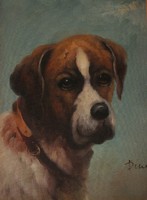 Ismeretlen festő (20.sz. vége) : Kutya-portré