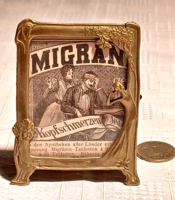 Small art nouveau copper picture frame