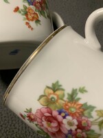 Zsolnay virágos teáscsésze 3 db