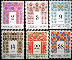 S4285-90 / 1995 Magyar Népművészet III. bélyegsor postatiszta