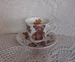 Teddy bear cup with plate