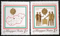 S3063-4 / 1975 Tanácsrendszer bélyegsor postatiszta
