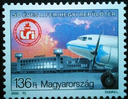 S4535 / 2000  50 éves a Ferihegyi Repülőtér bélyeg postatiszta