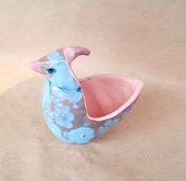 Hand-painted ceramic bird for Uncle Gorka Geza