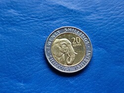 Kenya 20 shillings / twenty shillings / shillingi shirisuni 2018 elephant! Ouch! Rare! Bimetal!