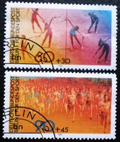 Bb645-6p / Germany - Berlin 1981 sports aid stamp set stamped