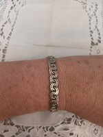 Old handmade silver bracelet for sale, Garibaldi style!