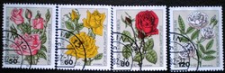 Bb680-3p / Germany - Berlin 1982 Roses stamp set stamped
