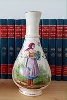 Rare peasant decorated fischer j. Budapest vase