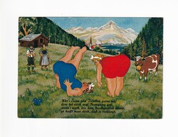 VH:01 Vicces-Humoros képeslap postatiszta  1950-70