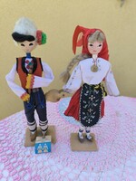 Woman and man doll dressed in folk costumes for sale!