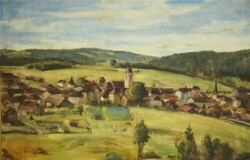 Adolf glattacker (1878-1971): village view