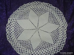 Hand crocheted antique tablecloth