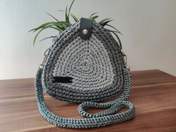 Crocheted silver bag