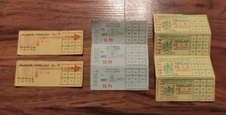 Unused line tickets in one