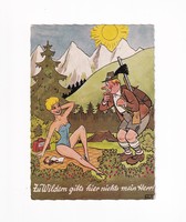 Vh:01 funny-humorous postcard postman 1950-70