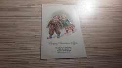 Antique embossed greeting postcard.