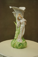 Female statue, vase, umbrella stand
