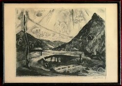 Vilmos Aba-novak (1894 - 1941): bridge on the upper mine