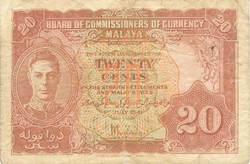 20 cent 1941 Malaya