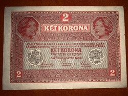 2 Korona 1917 March 1 /1003 210639/ Without top stamp, very nice
