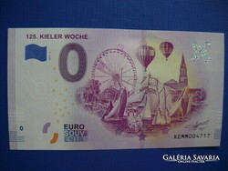 Germany 0 euro 2018 kiel ship ferris wheel! Rare memory paper money! Unc!