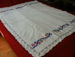 Very beautiful, special woven tablecloth, bedspread