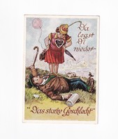 Vh:01 funny-humorous postcard postmarked 