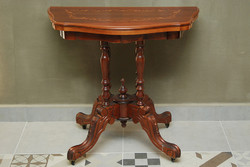 Baroque style console table, card table