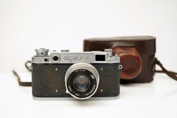 Retró Fed 2 Fényképezőgép / Régi USSR / Tokjával