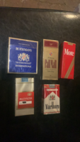 Cigarette in unopened original packaging, retro 1980