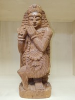 Carved Inca statue