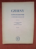 Czerny: preliminary studies for the school of dexterity music