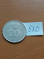 Hungarian People's Republic 20 forints 1984 copper-nickel 510
