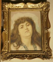 E. Ginsel (1900 körül) : Női portré