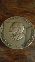 Lenin bronze plaque