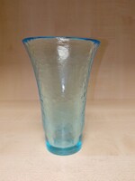 Light blue glass vase