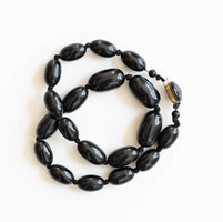 Black amber necklace